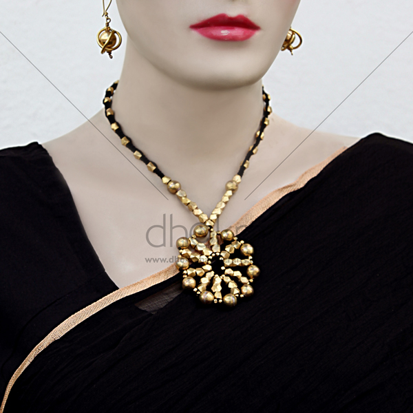 Dhokra Gold Dust Avanti Set| dhokra jewellery online | Dhokra